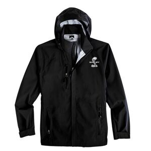 SHELBY Black Hooded Raincoat for Men